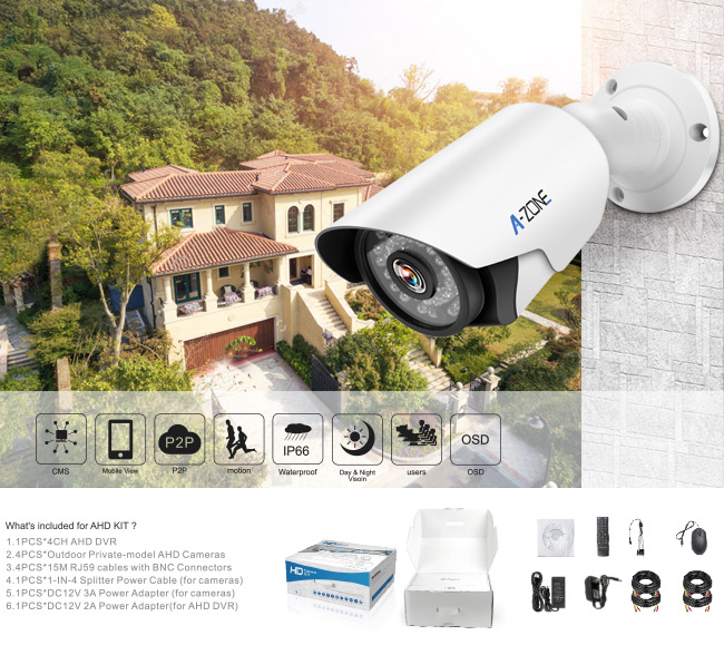 Sistema della videosorveglianza di Poe del corredo della macchina fotografica del CCTV di Poe di Manica del caso 6 di Matel